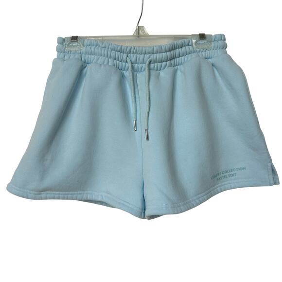 Comfrt Sweat Shorts Pastel Edit Light Blue Loungewear Beach Summer Women's Large - Picture 1 of 11